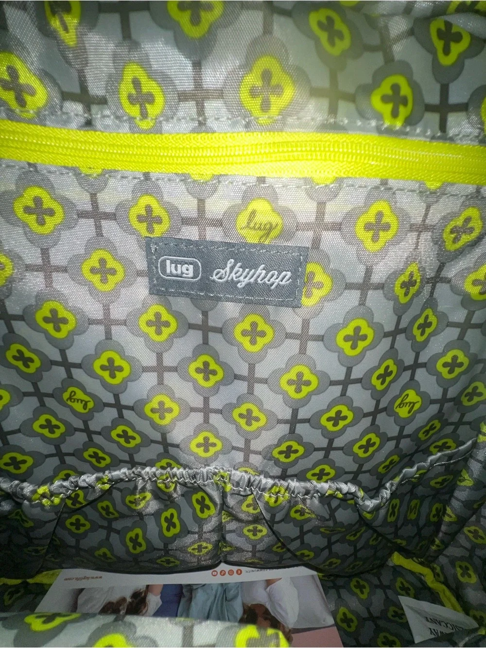 NWT: Lug Skyhop Quilted Backpack with Heart Coin Pouch